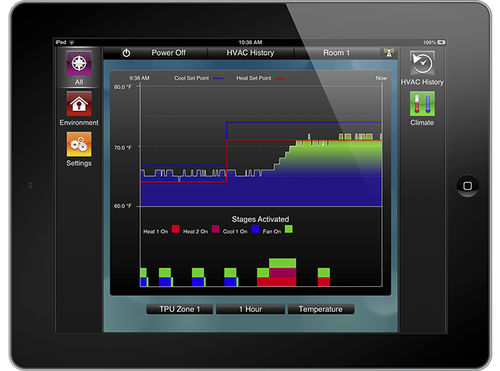 Audio software - HVAC HISTORY - Savant Systems - for home automation systems