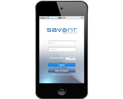 Lighting management mobile app - SAVANTLIGHTING APP - Savant Systems - for home automation systems