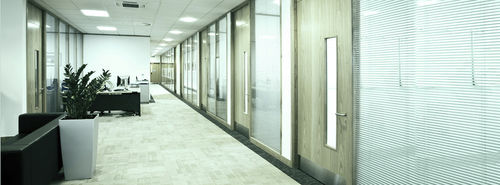 Removable partition - ECO - planet partitioning - glazed / double-glazed / commercial