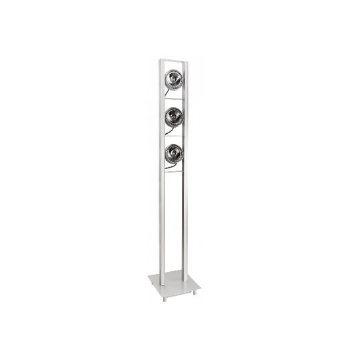 Floor-standing lamp - TOWER  - LUMITEK - aluminum / steel / contemporary