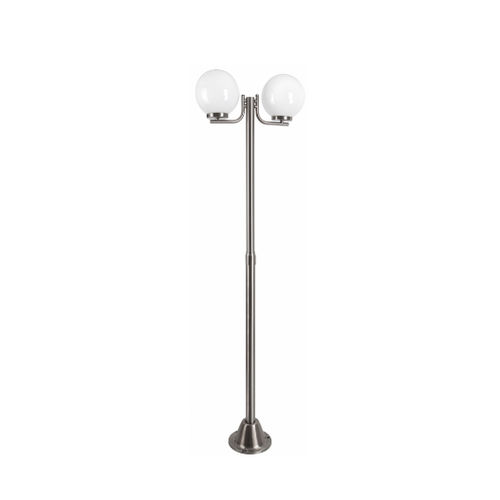 Urban lamp post - LORRAINE  - LUMITEK - contemporary / stainless steel / PMMA