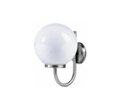 Contemporary wall light - NICE - LUMITEK - outdoor / stainless steel / PMMA