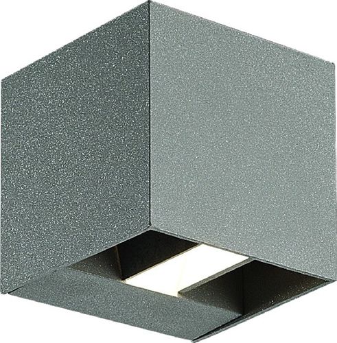 Contemporary wall light - DUEL - LUMITEK - outdoor / painted aluminum / cube-shaped