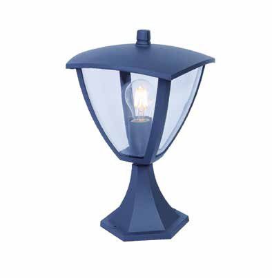 Traditional wall light - MIROM - LUMITEK - outdoor / aluminum / lantern