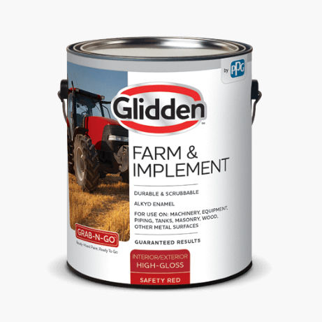 Enamel paint - GLIDDEN® FARM & IMPLEMENT - GLIDDEN - protective / outdoor / for wall