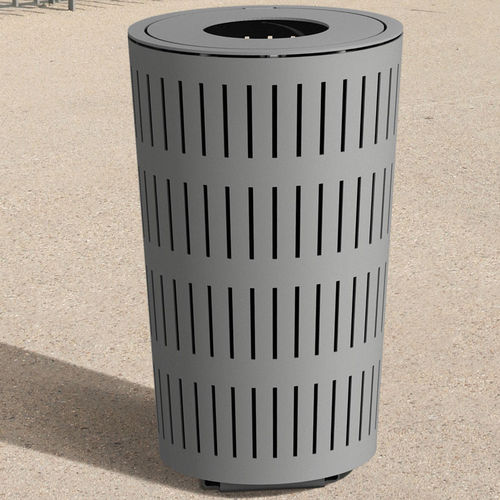 Public trash can - ALTITUDE - ACCENTURBA - recycling / thermo-lacquered steel / without lid