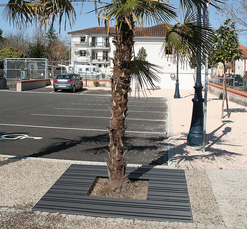 Square tree grate - AZTEC - ACCENTURBA - galvanised steel / thermo-lacquered steel