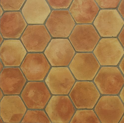Terracotta tile - HEXAGONAL - Ceramicas Antonio Aleman - matte / indoor / floor