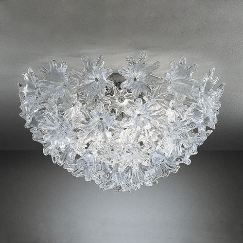 Original design ceiling light - ESPRIT 959.04 – 959.09 - Venini - crystal / LED