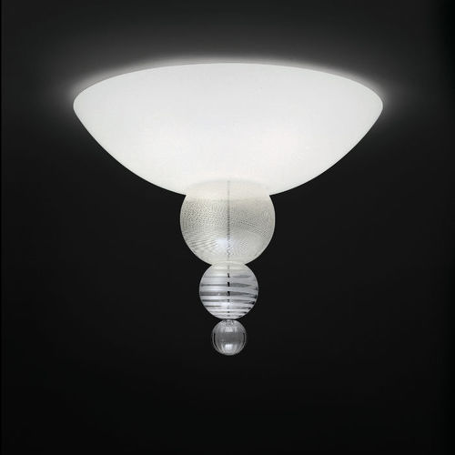 Contemporary ceiling light - ABACO - Venini - round / glass / metal