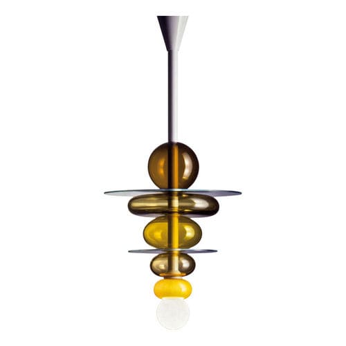 Pendant lamp - FIRENZE - Venini - blown glass / crystal / original design