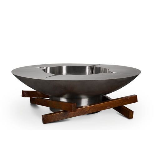 Stainless steel fire pit - OLYMPUS - BRABBU DESIGN FORCES - COR-TEN® steel