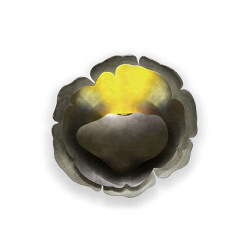 Electric fireplace - BLOOM - BRABBU DESIGN FORCES - wall-mounted / Single-sided / open hearth