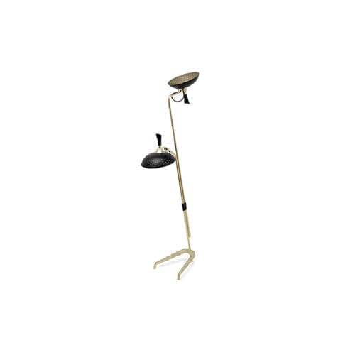 Floor-standing lamp - ABBEY - BRABBU DESIGN FORCES - metal / contemporary / corded