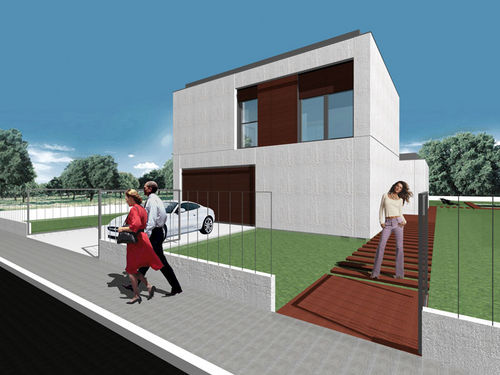 Eco-friendly house - PRO - Pujol - modular / contemporary / two-story