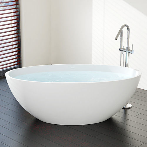 Oval bathtub BW04XL Badeloft GmbH freestanding / stone resin
