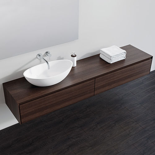 Wall-mounted chest of drawers - BM-01-XL - Badeloft GmbH - contemporary / oak / MDF