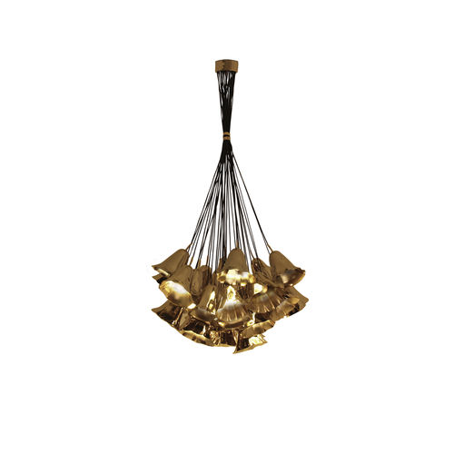 Contemporary chandelier - GIA - KOKET Love Happens - gold-plated brass / 1 tier / golden