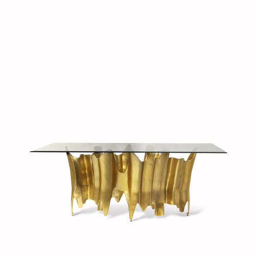 Original design table - OBSSEDIA - KOKET Love Happens - smoked glass / rectangular