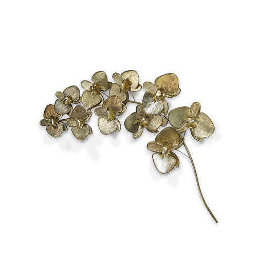 Copper sculpture - ORCHIDEA - KOKET Love Happens - polished brass / nickel / wall-mounted