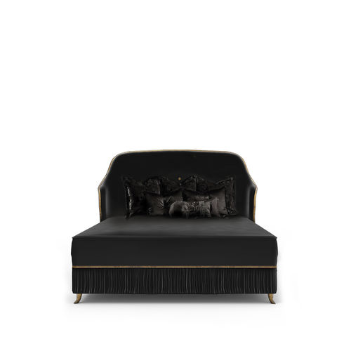 King size bed - FORBIDDEN PLISSE - KOKET Love Happens - New Baroque design / upholstered / with headboard