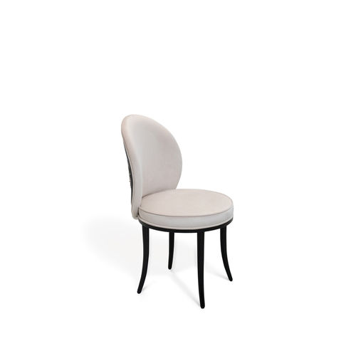 Traditional dining chair - MERVEILLE FOLIE FEATHER BACK - KOKET Love Happens - indoor / velvet / leather