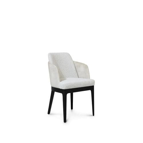 Traditional dining chair - LONDON - KOKET Love Happens - indoor / fabric / lacquered wood base