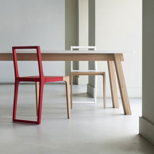 Contemporary chair - SKIN - Branca-Lisboa - indoor / plywood / birch base