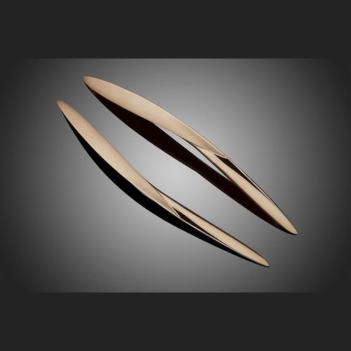 Door pull handle - MERIDIAN - FORMS+SURFACES - bronze / stainless steel / contemporary