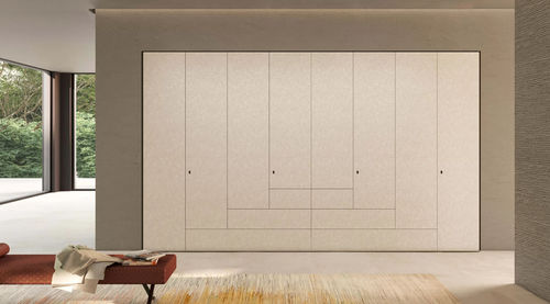 Contemporary wardrobe - Podio  - Presotto - melamine / with swing doors / with drawer
