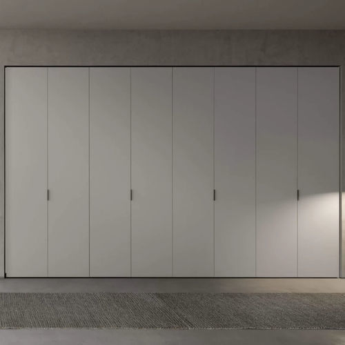 Wall-mounted wardrobe - Liscia - Presotto - contemporary / lacquered wood / glossy lacquered wood