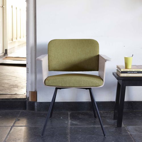 Contemporary chair - BEECH - Spoinq - indoor / fabric / leather