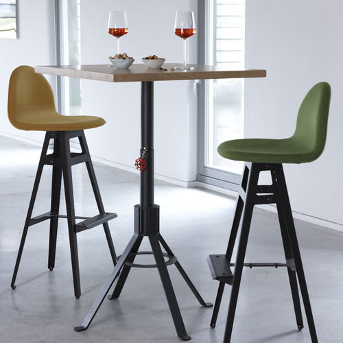 Contemporary bar chair - JANE - Spoinq - indoor / fabric / leather