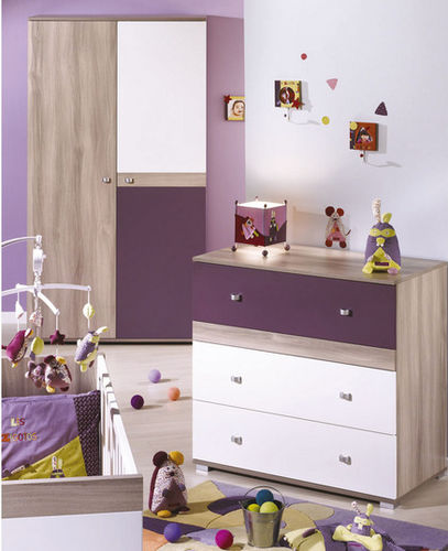 Contemporary chest of drawers - XX161 - Sauthon - wooden / girl's / child's