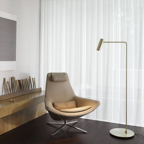 Floor-standing lamp - HERON - cto lighting - brass / bronze / marble