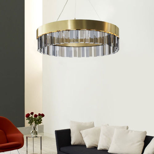 Contemporary chandelier - SOLARIS - cto lighting - glass / brass / incandescent