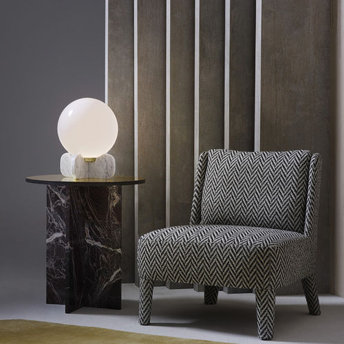 Table lamp - CHELSEA - cto lighting - opalescent glass / marble / contemporary