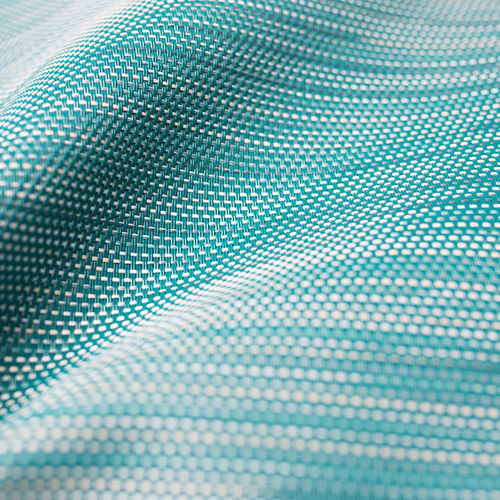 Upholstery fabric - TEAL CRUSH - TWITCHELL - solar protection / for awnings / patterned
