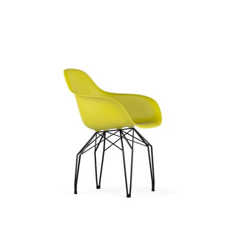 Contemporary chair - DIAMOND V9 - Kubikoff - indoor / polypropylene / metal base