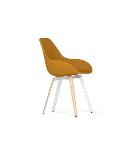 Contemporary chair - SLICE DIMPLE POP - Kubikoff - indoor / fabric / leather