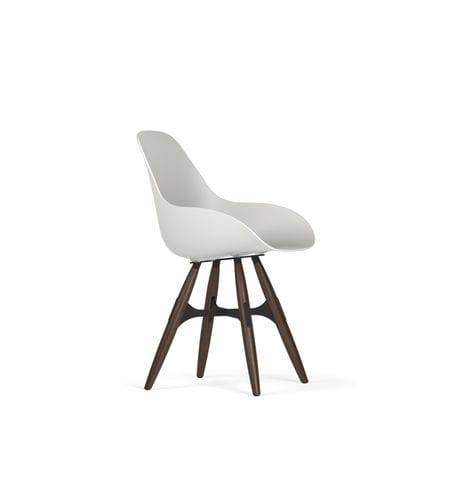 Contemporary chair - ZIGZAG DIMPLE CLOSED - Kubikoff - indoor / metal / polypropylene