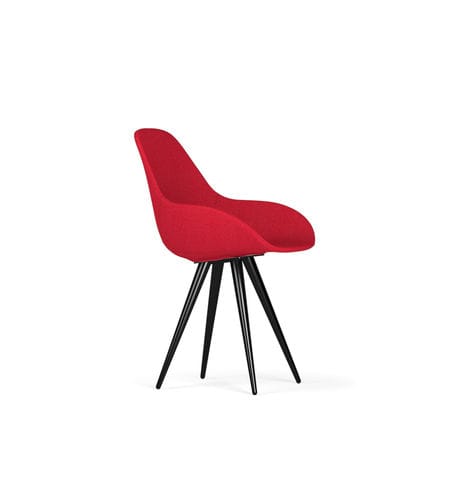 Contemporary chair - ANGEL DIMPLE POP - Kubikoff - indoor / fabric / synthetic leather