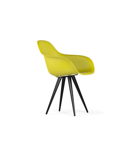 Contemporary chair - ANGEL CONTRACT V9 - Kubikoff - indoor / polypropylene / metal base
