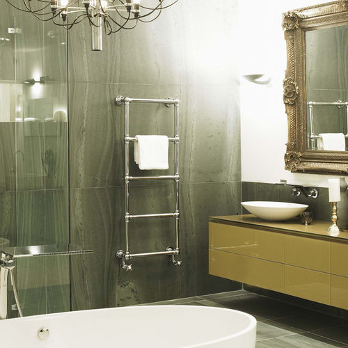 Electric towel radiator - MAGELLAN MR5 - CINIER - Victorian / metal / gray