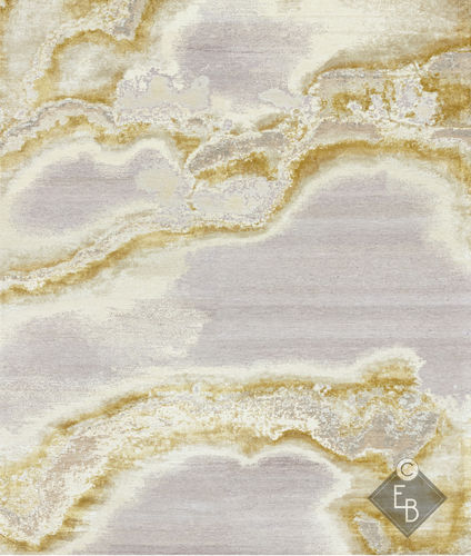 Contemporary rug - BIJAGOS DUSK - Edition Bougainville - patterned / wool / silk