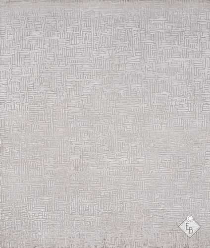 Contemporary rug - WICKER SILVER - Edition Bougainville - patterned / PET / wool