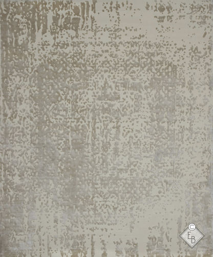 Contemporary rug - SNOW FLAKES CREAM - Edition Bougainville - patterned / PET / wool