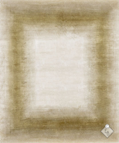 Silk rug - RAINBOW EDGE BRASS - Edition Bougainville - contemporary / geometric / PET