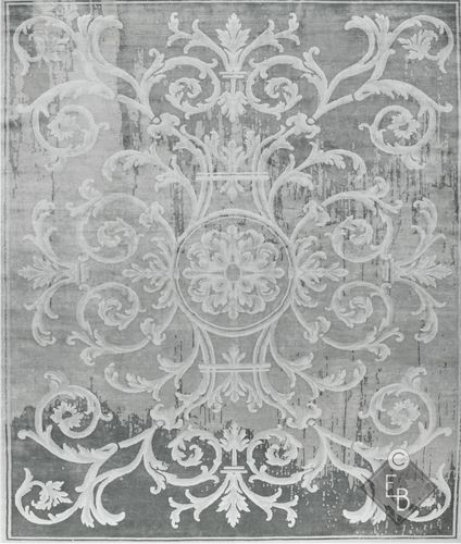 Traditional rug - EVRARD ARTY MAPLE - Edition Bougainville - patterned / hemp / PET
