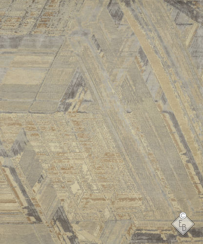 Contemporary rug - CHRYSLER DUNE - Edition Bougainville - geometric / PET / wool
